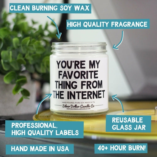 'I Love You Mom' Candle