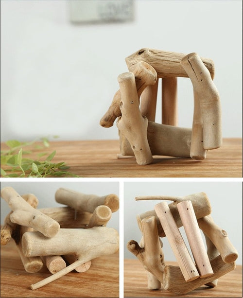 Log Candle Holder