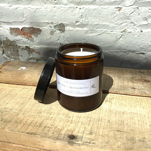 Oud + Bergamot Soy Wax Candle