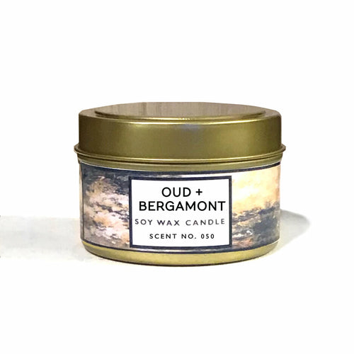 Oud + Bergamot Soy Wax Candle