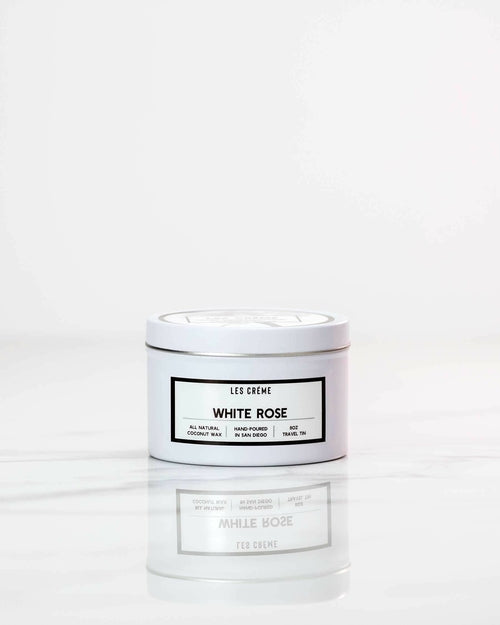 White Rose Scent Coconut Wax Candle